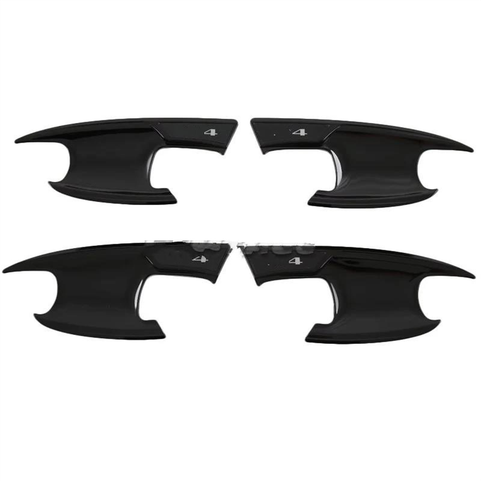 Csspdm Black Bowl Car Accessories Exterior Door Handle Bowl Trim Cover Frame For Mg 4 Mg4 Ev For Mulan 2022 2023(Black Bowl)