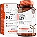 Produktbild Vitamin B12, 1000 g, 365 Tabletten (12-Monats-Vorrat) - 365 hochdosierte Vegane Methylcobalamin-Tabletten mit verzögerter Freisetzung - Hergestellt von Nutravita