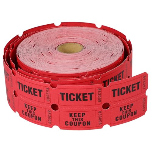 Rouleau de billets rouges pour jeux de bingo et soirées festives réussies