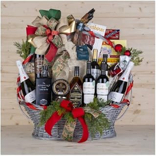 Panier de Noël avec pelle Bellota 100 % ibérica - Cava, Genève, Ron, Vin - Spécial cadeaux, Noël, Roies - Panier décoratif Noël