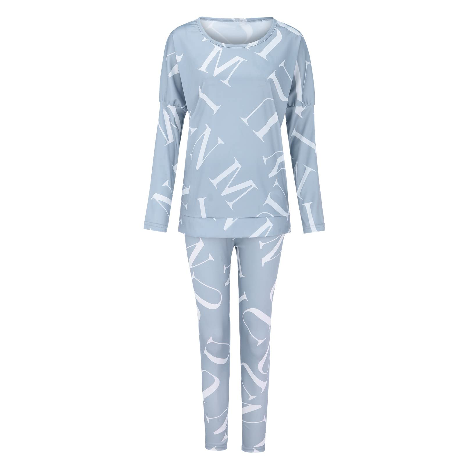 Tuta da donna a maniche lunghe da 2 pezzi, S-2XL, tuta da jogging oversize