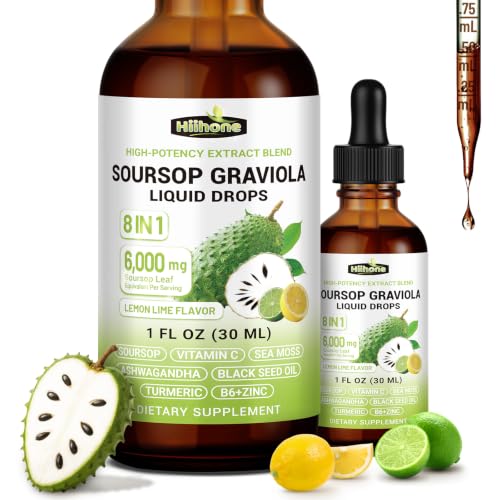 Image of 2 Pack | 8-in-1 Soursop Bitters Liquid Drops, Lemon Lime Flavor, 1 fl oz