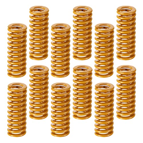 iplusmile 12pcs 3d Printer Bed Leveling Spring Steel Compression Spring for Stable Printing and Machinery Use