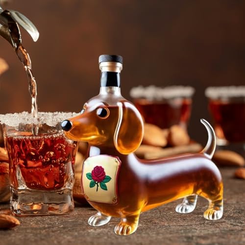 Botella de whisky de tejón decorativa ideal para salas y vitrinas 4