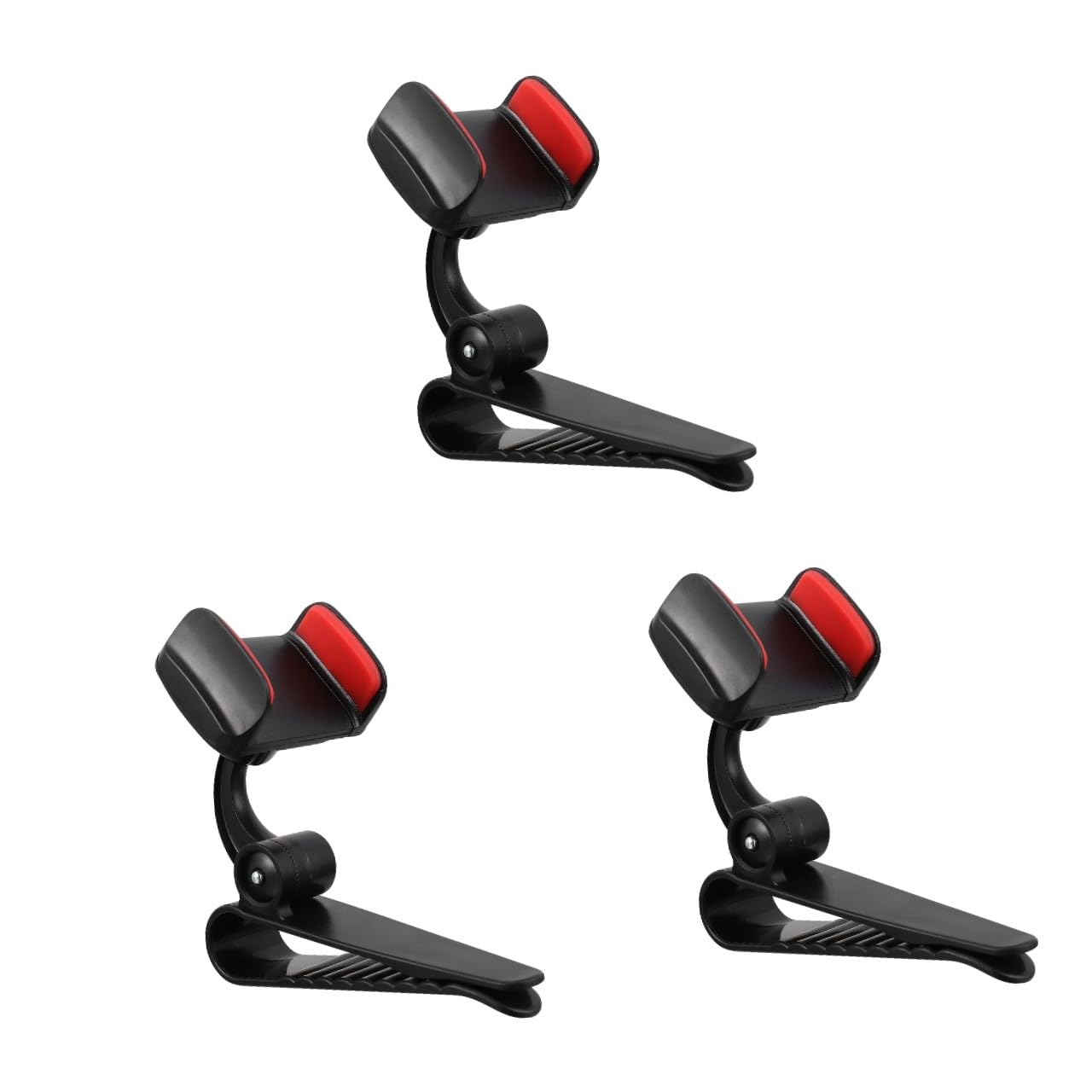 Gatuida 3pezzi Supporto Per Smartphone Da Auto Con Rotazione Montaggio Su Parasole Specchietto Retrovisore e Pannello Strumenti Facile Accesso e Telefono Design Elegante e Pratico Per