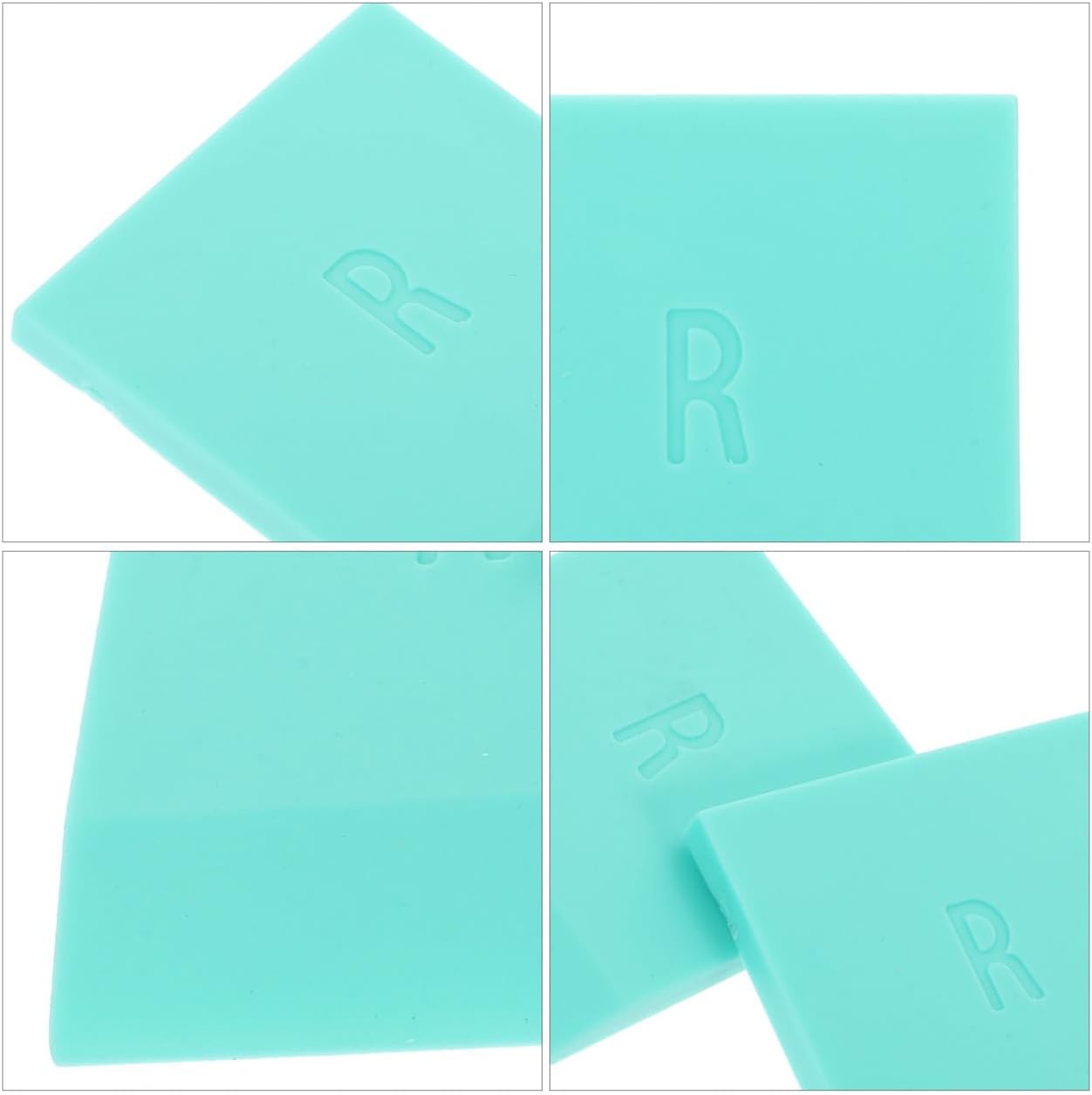 2pcs Rubber Screen Printing Squeegee Wear Resistant Flat Ink Scraper for Textile Hand Printing and Machine Use Easy Carry and Replace