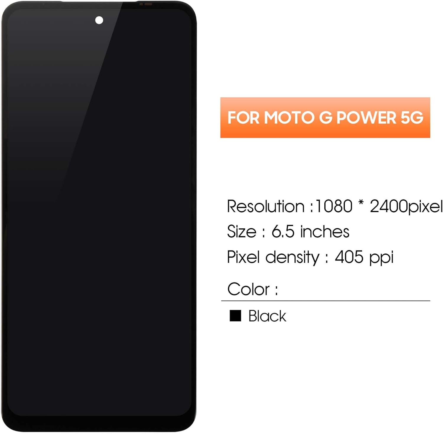 for Moto G Power 5G 2023 Screen Replacement for Moto G Power 5G 2023 LCD Display for XT2311 Screen Replacement XT2311-3 LCD Digitizer Touch Assembly Repair Parts