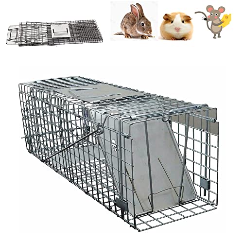 Live Animal Cage Trap 24" X 12.5" X 8.3" with Iron Door
