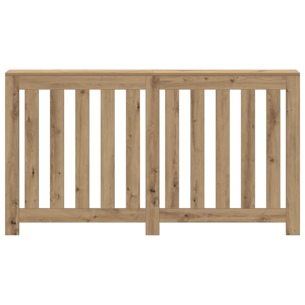 vidaXL Heizkörperverkleidung, Heizungsverkleidung Modernes Latten-Design, Heizkörperabdeckung für Wohnzimmer, Heizungsabdeckung, Artisan-Eiche 149x20x82cm Holzwerkstoff