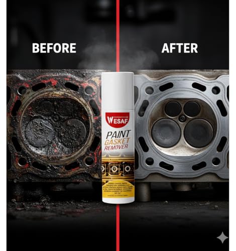 Image of Wesaf Paint Remover Spray for Metal 400g | Paint Stripper and Gasket Remover Spray for All Types of Paints, Varnishes, Coatings | Quick and Effective on Metals - Grade 6661