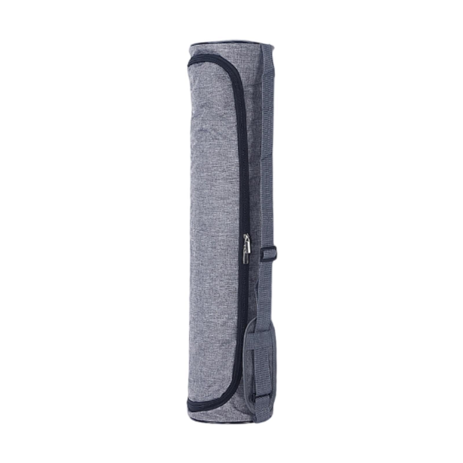 Yoga Mat Bag Zipper Pouch Multifunctional Gym Bag for Office Travel Training Gray-image-11