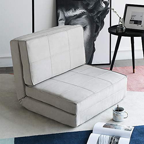 Aclumsy Futon Furniture Sleeper Sofa Folding Memory Foam Bed Floor Couch Guest Chaise