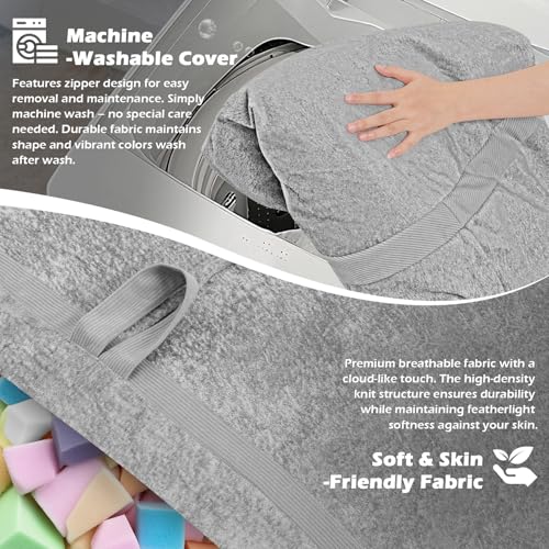 Image of 5FT Bean Bag Chair 5'Giant Bean Bag Chairs with Adults, Large Beanbag Chair
