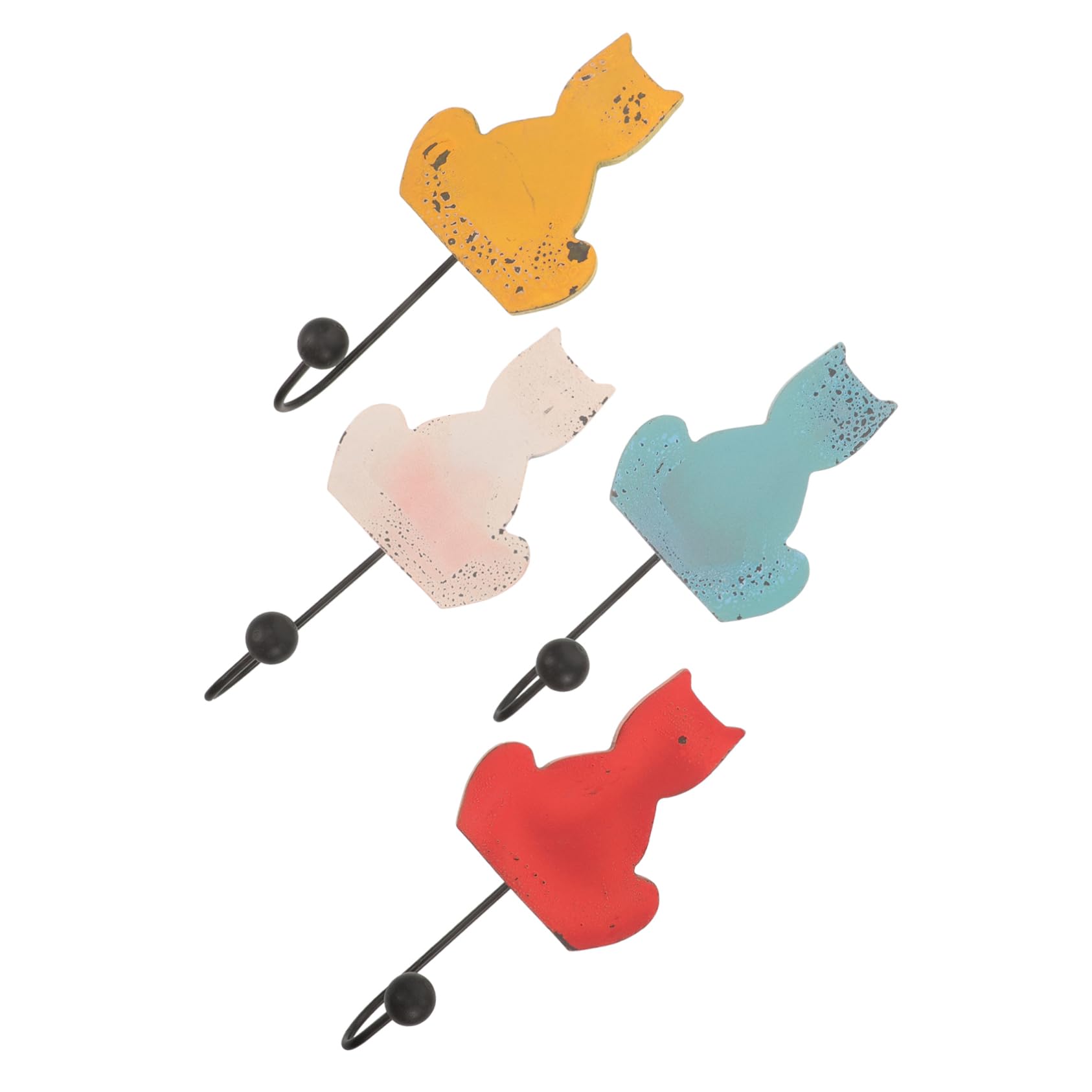 Ganchos De Toalla De Baño Manos Estante Encima Percheros Percha Ganchos Para Toallas De Baño Para Pared Perchero Colgante Gancho De Hierro 4 Piezas X 4