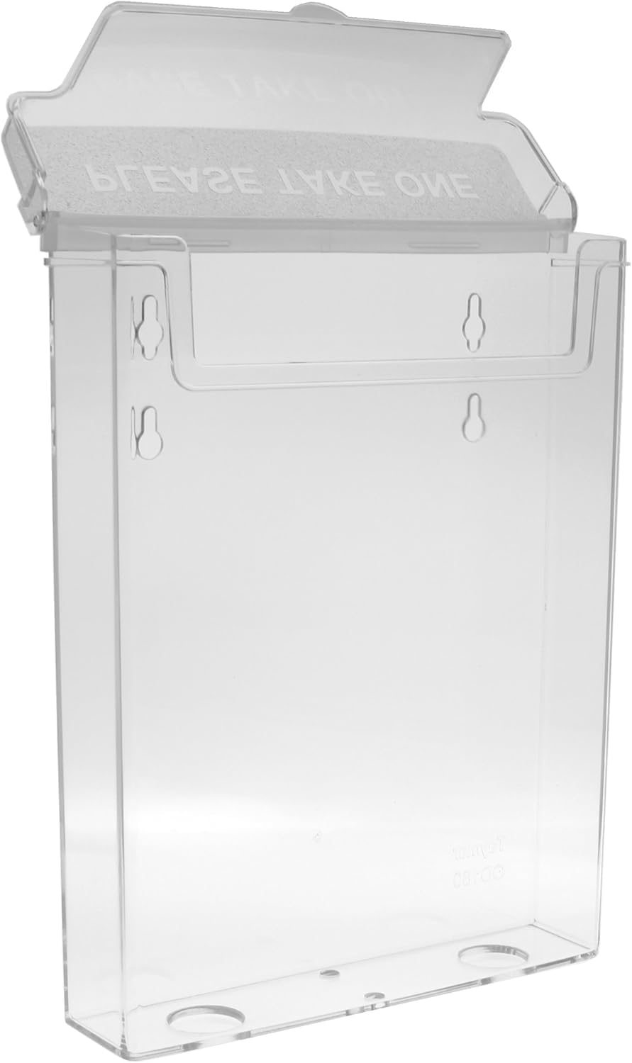 Shoplines Supplies Brochure Holder with Lid – Weatherproof Wall-Mountable Brochure Box – Outdoor Use – Transparent, UV-Stabilised Polystyrene — image 1