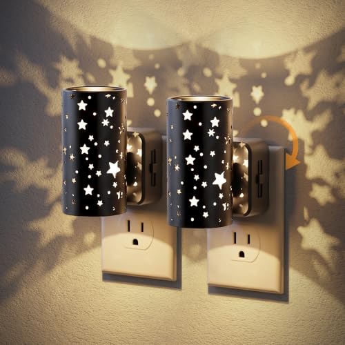 Image of JandCase Night lights Plug into Wall, 2 Pack Starlight Night Light for Kids