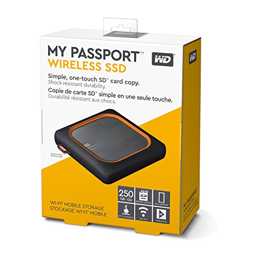 WD 250GB My Passport Wireless SSD unità a stato