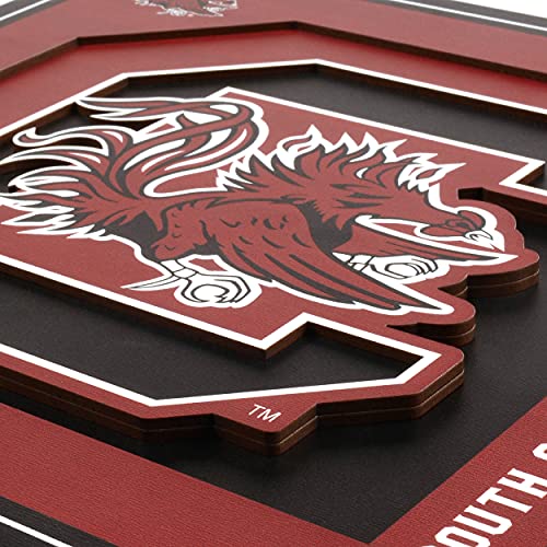 YouTheFan NCAA South Carolina Gamecocks 3D Logo Series Wall Art - 12x12 by YouTheFan - Image 4