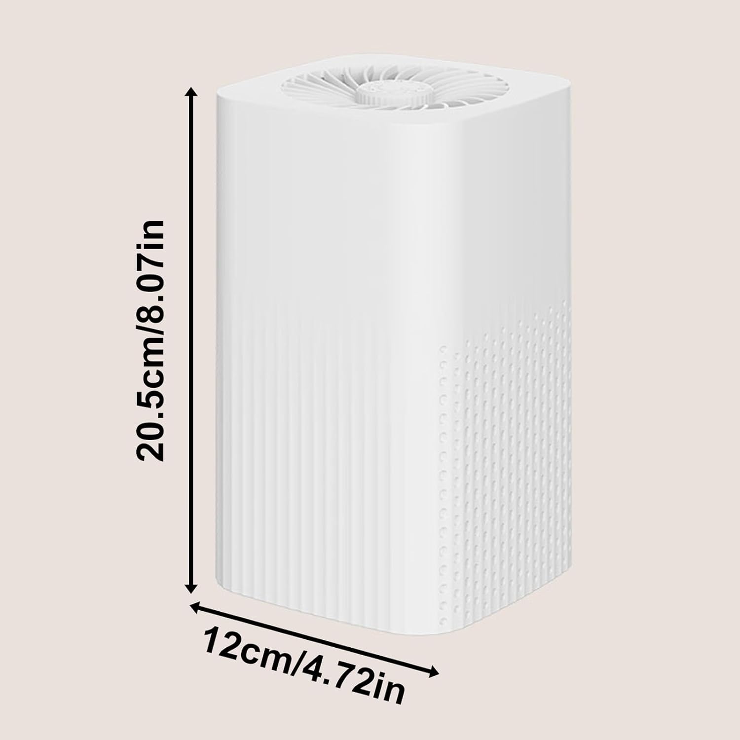 Portable Air Purifier with Aromatherapy & Replaceable Filter, Quiet Air Cleaner with 360° Air Circulation, for Home Bedroom Office(Color:White)