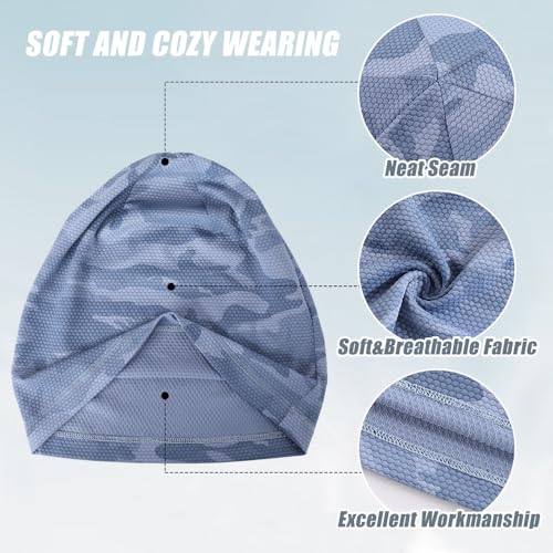 Image of WTACTFUL Cooling Skull Caps for Men Women - Lightweight Breathable 3D Mesh Running Caps for Cycling & Summer