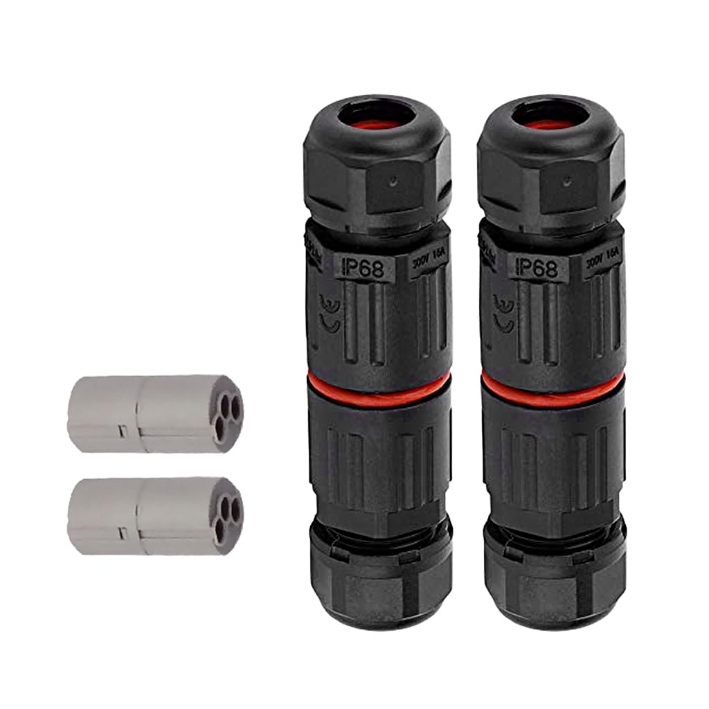 Serplex® 2Pcs Quick Electrical Connector 3 Pin Plug Connector IP68 Indoor Outdoor Wire Cable Connector Easy Push In Terminal Block Conductor Connector (B0D9BCGBBZ) Amazon Price History, Amazon Price Tracker