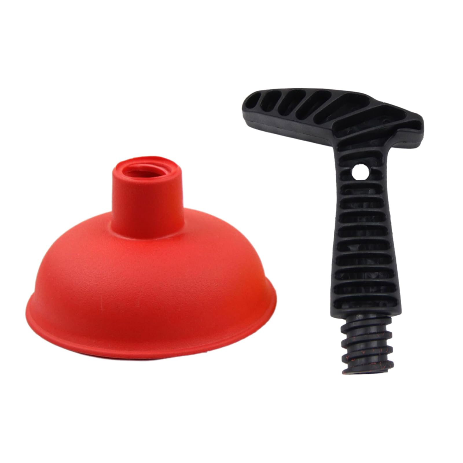 Carotoe Red Drain Cleaning Tool, Handheld Operate Drain Unblocker, Pipe Unblocker For Easy Pipe Maintenance In Homes And Hotel Toilet Plunger