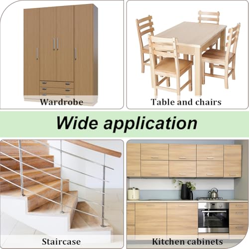 GORGECRAFT 160 Stück 4 verschiedene Ausführungen Holzdübel 10 13 15 18.5mm Holzschraubenlochstopfen Knopfstopfen Pilzförmige Hartholz Lochstopfen Für Spalten In Verriegelungsrohren Möbel Tisch Stuhlbe