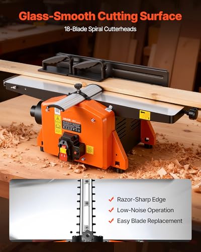 VEVOR 8-Inch Spiral Benchtop Jointer