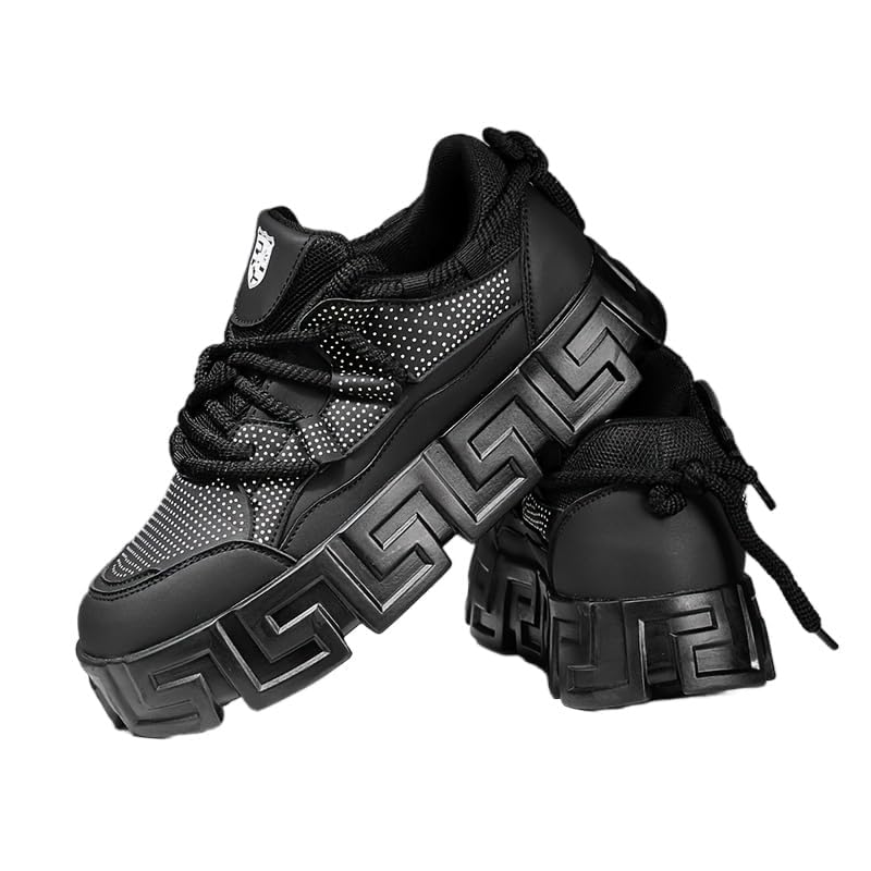 Men's Fashion Sneakers - Casual Solid Color Art