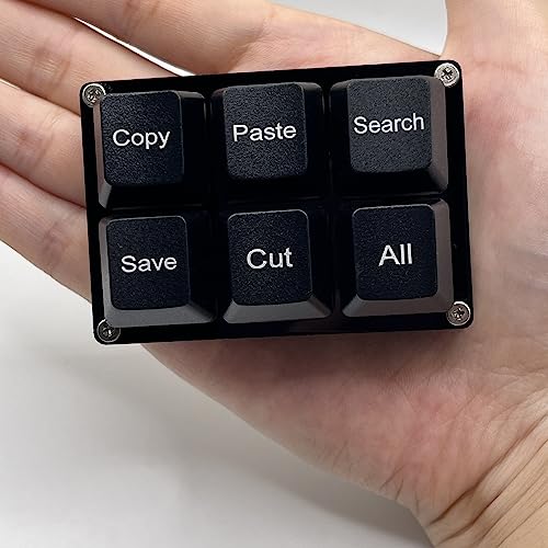 Btxetuel Copy Paste Search Save Cut All 6-Key Keyboard One Handed Osu Keypad Programmable Mechanical Shortcut Macro Keyboard For Working And Gaming thumb #2