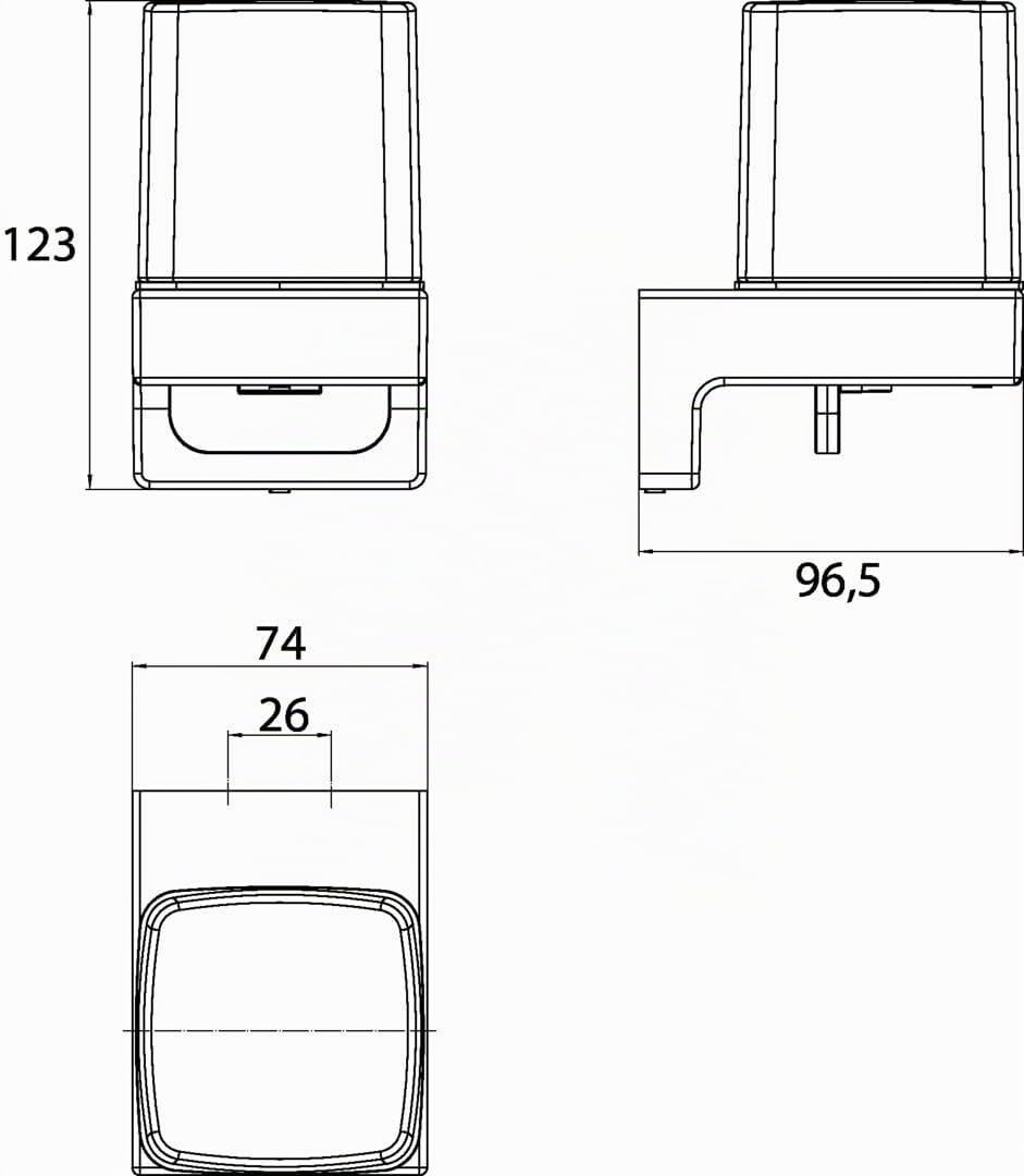 Emco Distributeur de Savon Liquide avec gobelet en Verre Cristal, métal, chromé, Normal