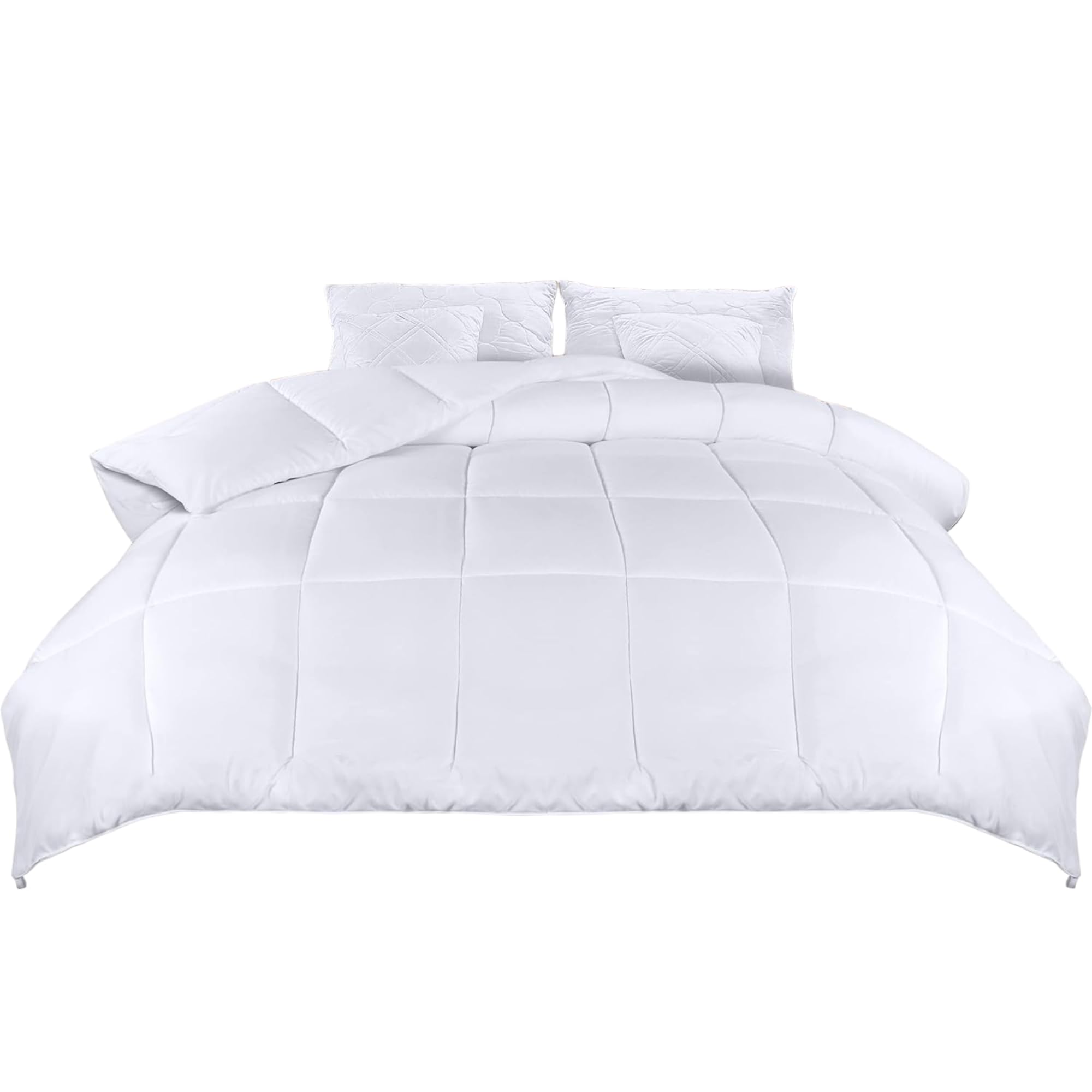 variouss Edredón para Invierno, Relleno Nórdico de 400gr/m² de Fibra Hueca Siliconada, Antialérgico, antiácaros, Transpirable (240 x 220 cm)