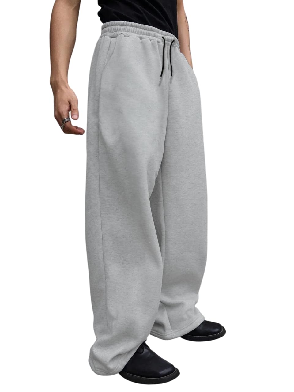 dockstreet Track Pant for Men || Baggy Fit || Track Pants || Full Elastic Jogger Track Pant ||-picture-28