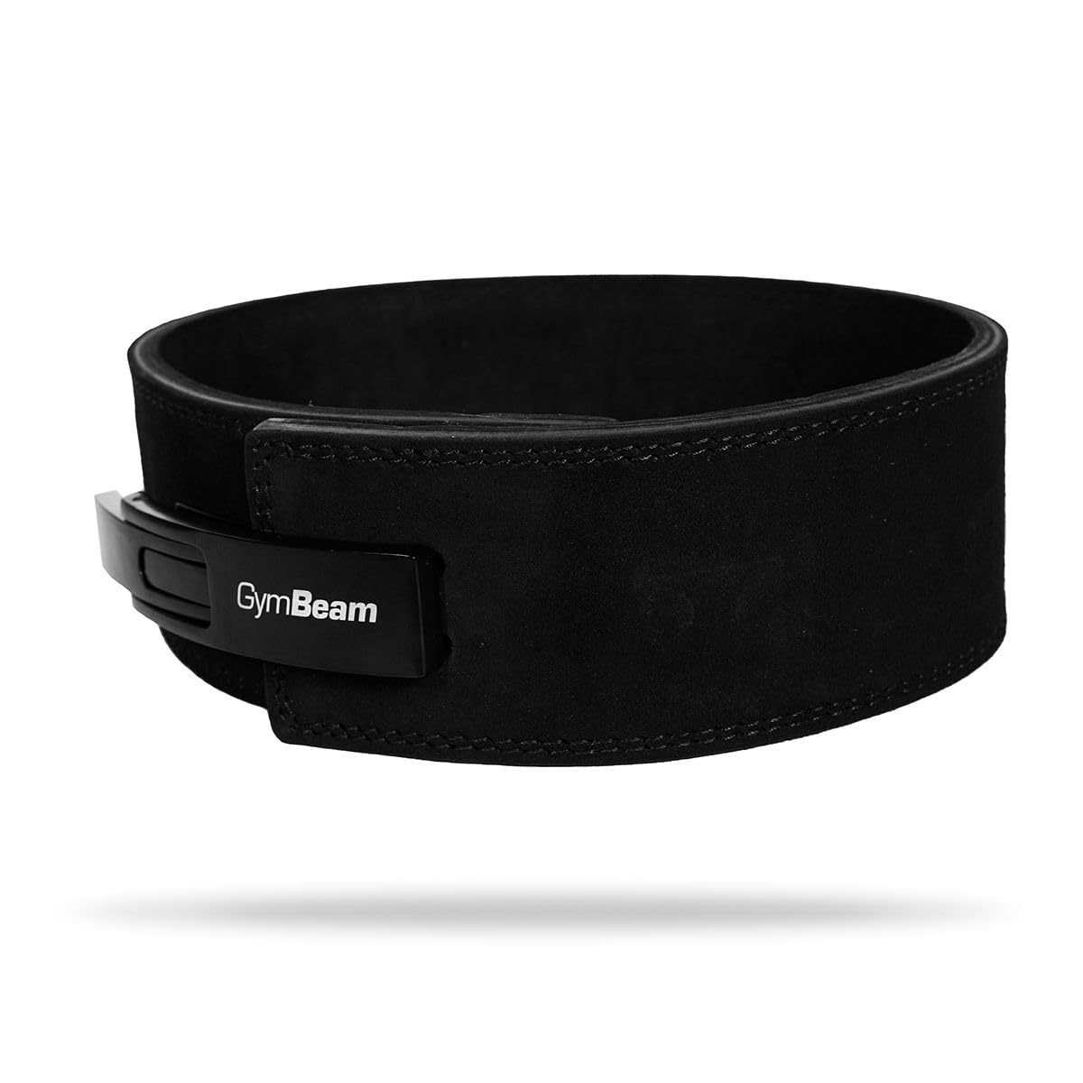 GymBeam Gürtel für Gewichtheber - Weightlifting Lever Belt aus 100% Leder, verstellbare Schnalle, für Powerlifting Krafttraining, ideal für Kniebeugen, Deadlifts, Bodybuilding, Crossfit