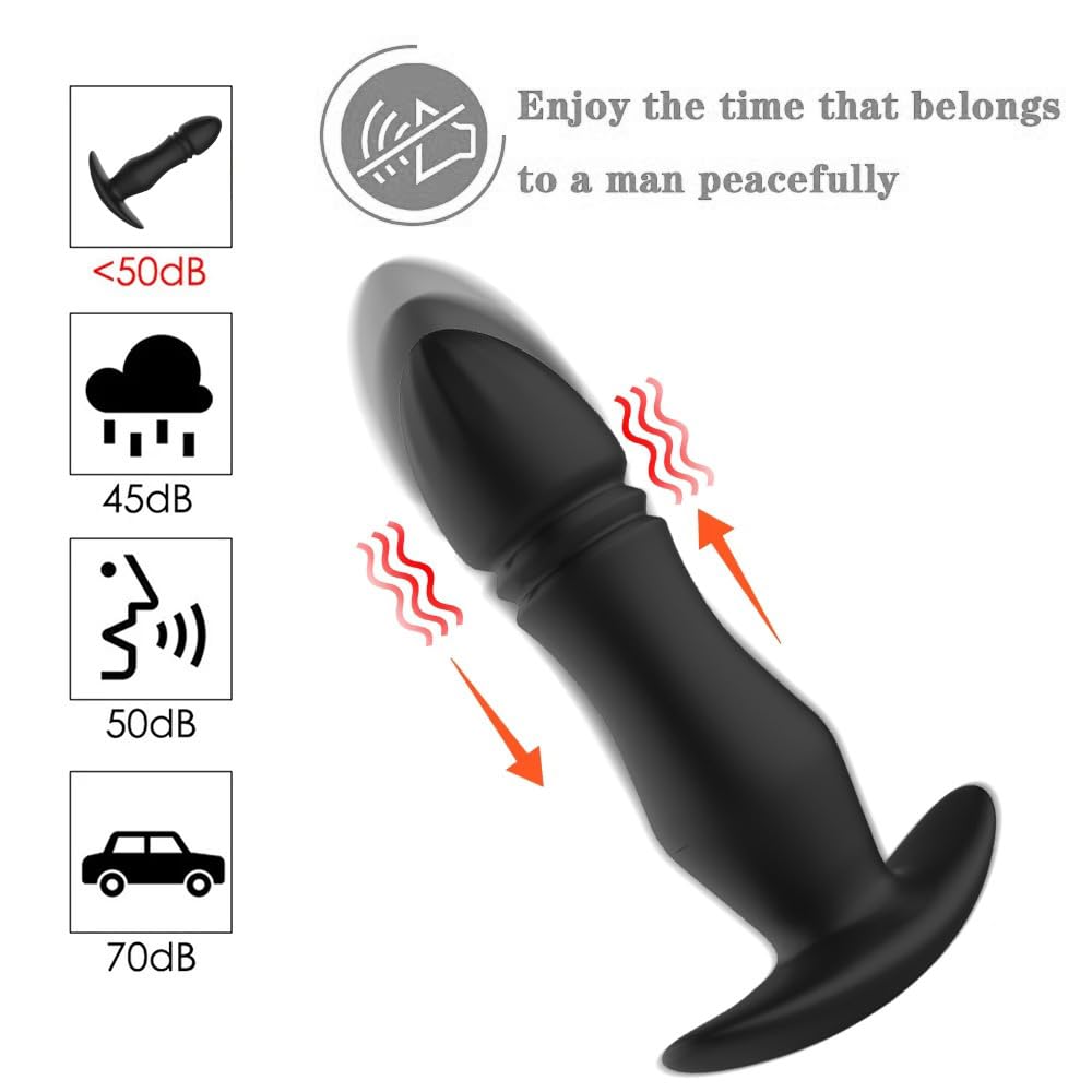 Amazon.com: Thrust and Vibrating Anal Docking Plug Anal Vibrator Prostate  Massager Adult Anal Sex Toys for Men and Women, Remote Control Push Anal  Dildo PG Spot Vibrator, Male Prostate Massage Device :