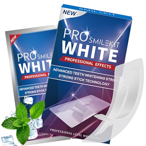 #Commissioniguadagnate<br>28 Pezzi Sbiancante Denti Kit Sbiancante Denti Completo Fascette Discreta Sbianca Denti Veloce Per Un Sorriso Più Bianco Ideale Per Viaggi