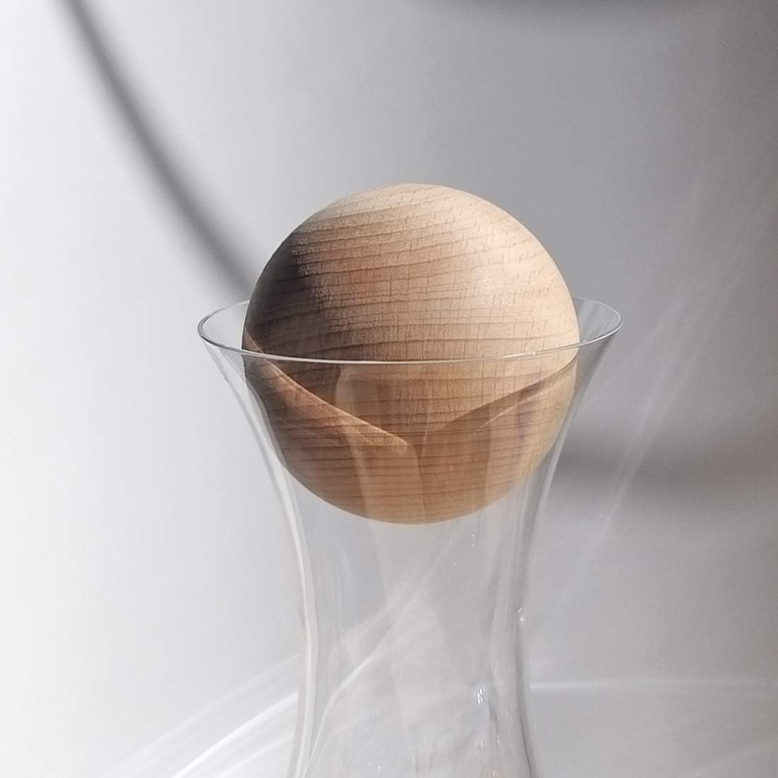 7cm Decanter Stopper Wooden Balls Replacement Round Cork Stoppers for Wine Decanters Carafe