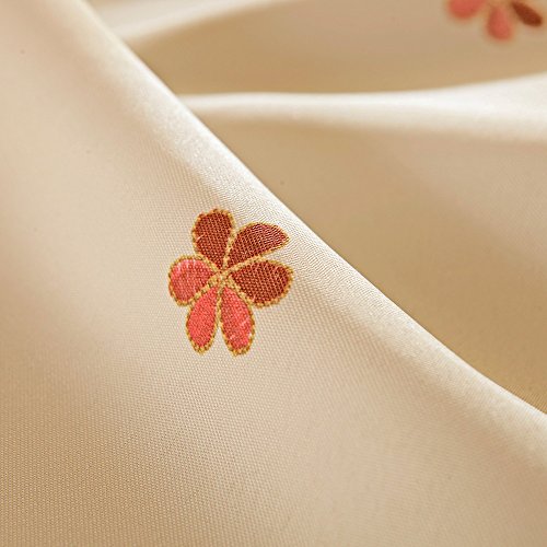 Wewoch VF1 Decorative Red Floral Print Lace Water Resistant Tablecloth Wrinkle Free And Stain Resistant Fabric Tablecloths thumb #2