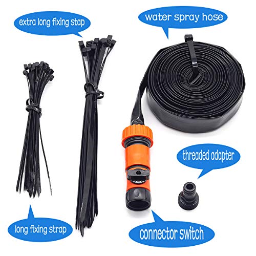 Trampoline Water Play Sprinklers for Kids, Boys Girls Fun Summer Outdoor Water Game Trampoline Sprinkler Accessories（32ft） - Thumbnail 3
