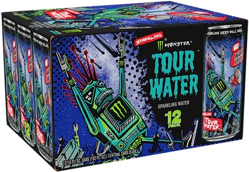 Monster Energy Sparkling Deep Well Water,16 Ounce (Pack of 1)