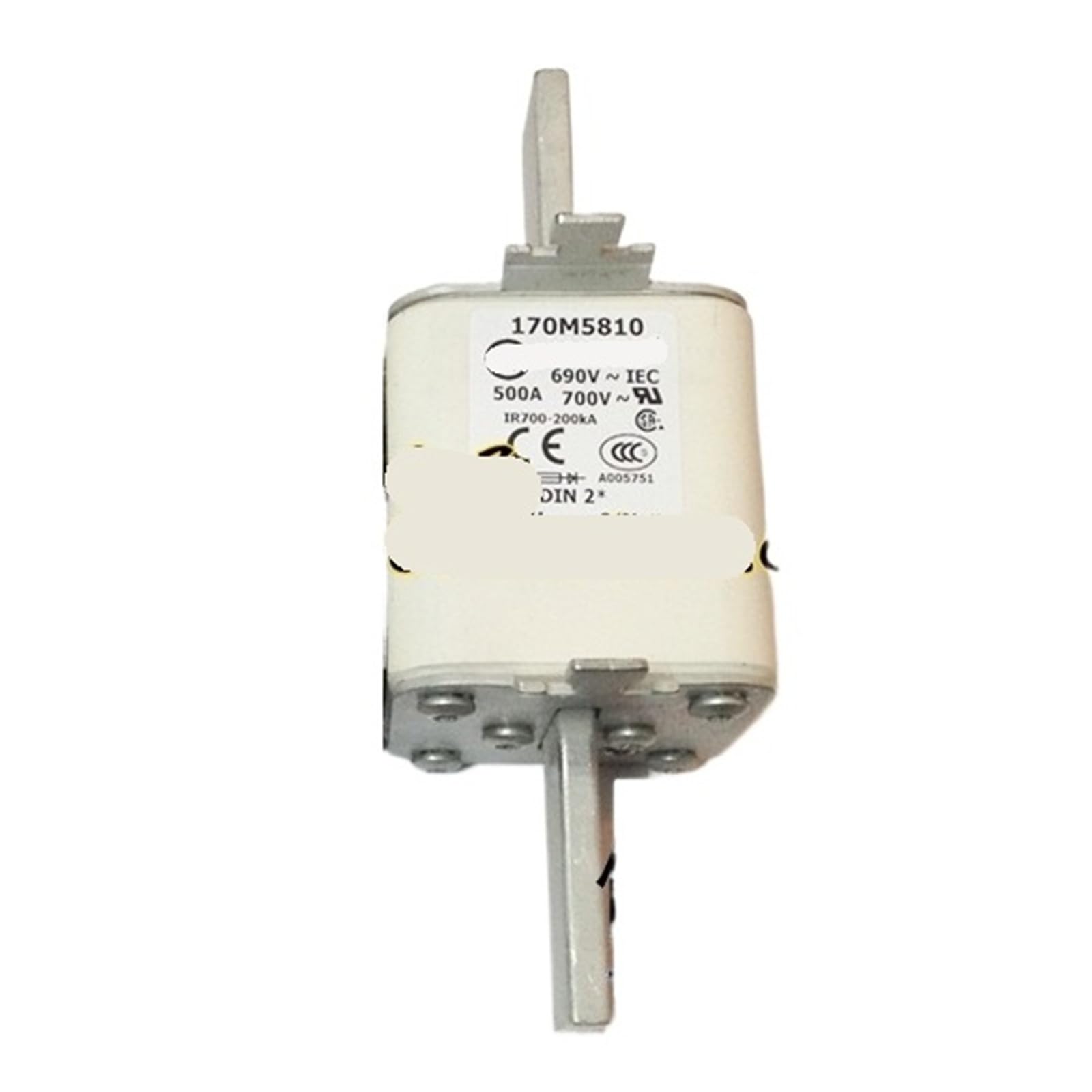 Cartouche fusible 170M5810 calibre 500A pour réseaux électriques 690V