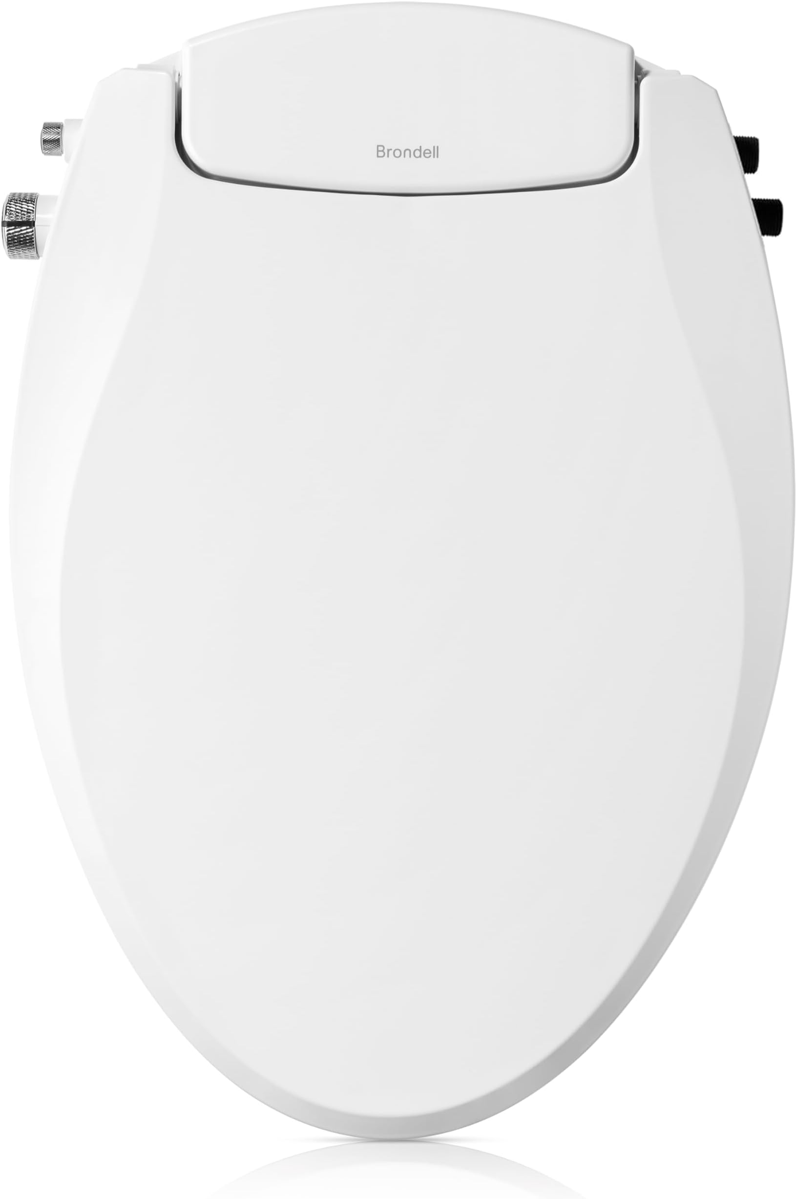 Brondell Bidet Toilet Seat NonElectric Swash Ecoseat, Fits Elongated Toilets, White Dual