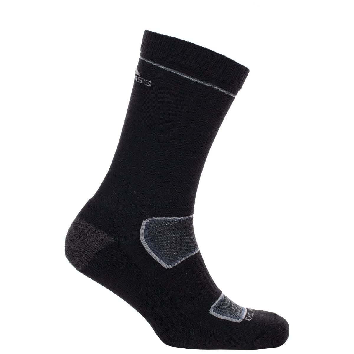 Trespass (7/11, Black) Eco Lightweight Mid Length Socks Rizzle Black,Not,Specified