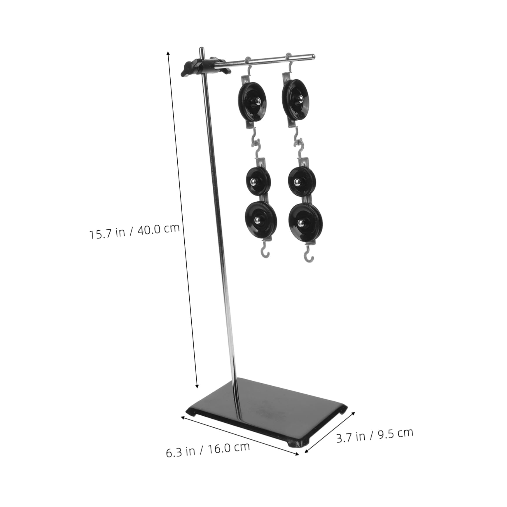ULTECHNOVO 1ensemble Kit De Poulies Expérimental Pour Enseignement Physique Équipement De Laboratoire Avec Support Et Poids Pour Expériences Mécaniques