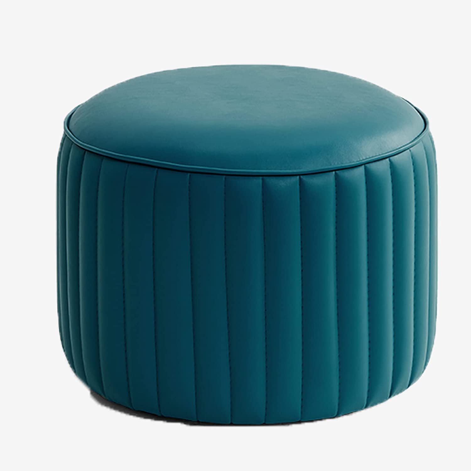 Repose-pieds en cuir PU multicolore, tabouret bas élégant