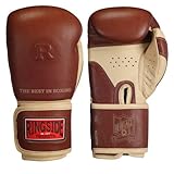 Ringside Heritage Genuine Leather Boxing Training Sparring Gloves Tan, 16-Ounce