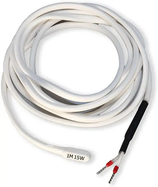 Cable Calefactor Bipolar Silicona 1m 15W - Terrario, Acuarios, Tuberías