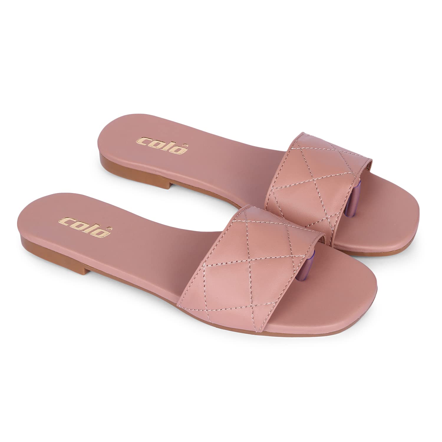 Colo Flat Fashion Sandals and Slippers for Womens & Girls JT-2 Peach Size 3 UK (B09R75C335) Amazon Price History, Amazon Price Tracker