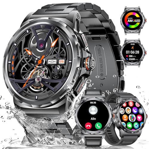 Lige Reloj Inteligente Hombre Militar Con Llamadas Bluetooth, 1.43 Amoled Smartwatch Hombre Con Pulsómetro Monitor De Sueño, Ip68 Impermeable, 120 Modos Deportivos, Smartwatch Para Android Ios Lige Reloj Inteligente Hombre Militar Con Llamadas Bluetooth, 1.43 Amoled Smartwatch Hombre Con Pulsómetro Monitor De Sueño, Ip68 Impermeable, 120 Modos Deportivos, Smartwatch Para Android Ios