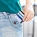 FORYEE Men’s Nylon Trifold RFID Wallet with ID Window, Slim Security Wallet for Card Cash Holder, Modern Fashion Stylish Wallet Gifts for Teen Boys and Men, One Size -Sea LightBlue